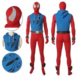 Ben Reily Cosplay Costume Scarlet Ben Reily SpiderMan Nylon Bodysuit