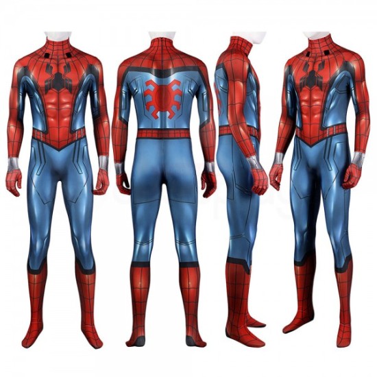 What If Jumpsuit Zombie Hunter Spider-Man Cosplay Costume